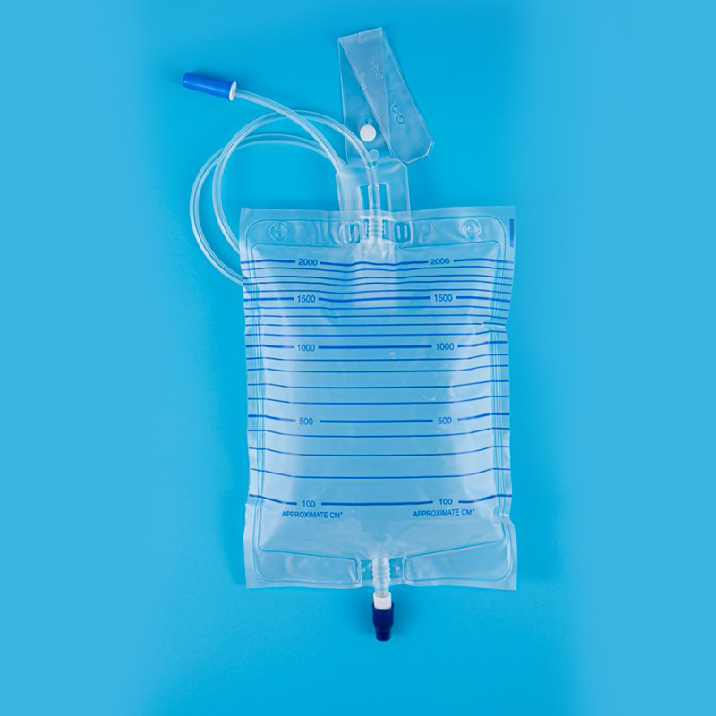SM7012 Válvula espiral Bolsa de orina ordinaria con cinta